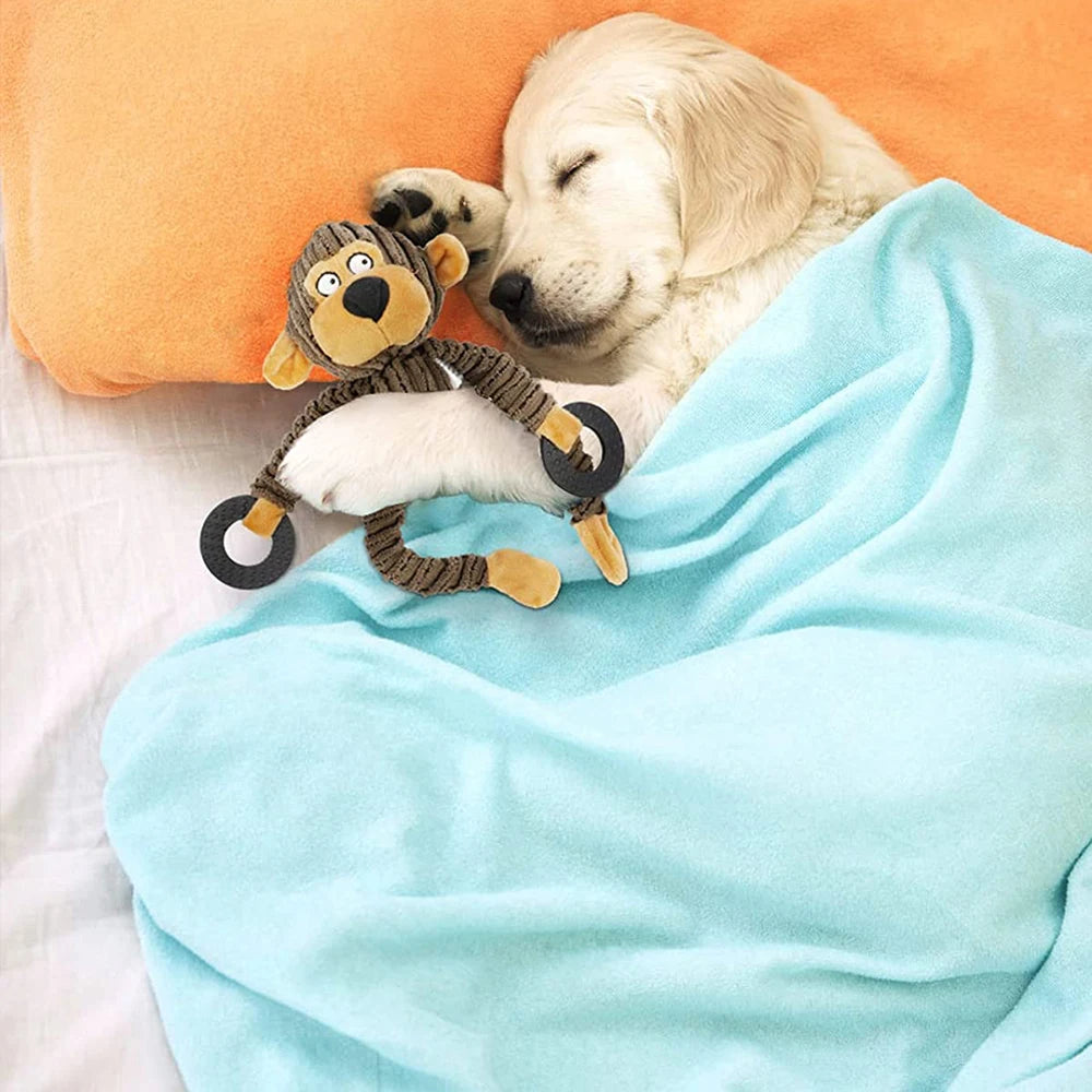 Plush Squeaky Puppy Chew Toys for Teething and Training - Interactive Dog Toys for Small Breeds
