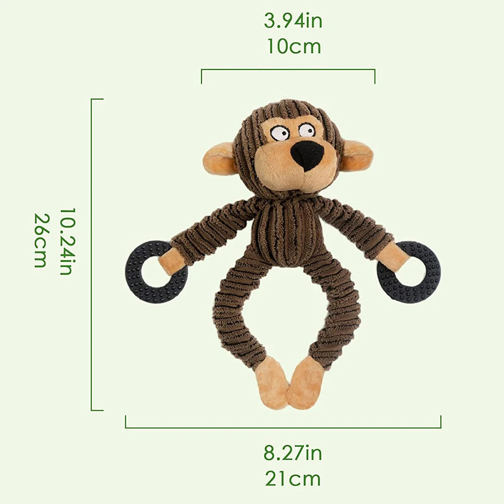 Plush Squeaky Puppy Chew Toys for Teething and Training - Interactive Dog Toys for Small Breeds
