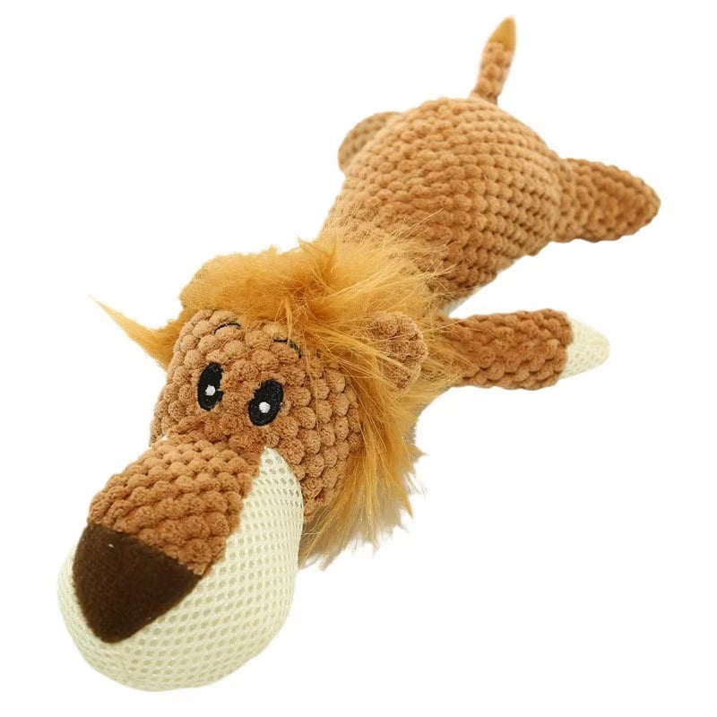 Plush Bite-Resistant Dog Toy with Sound for Small Breeds - Teeth Grinding and Decompression Aid