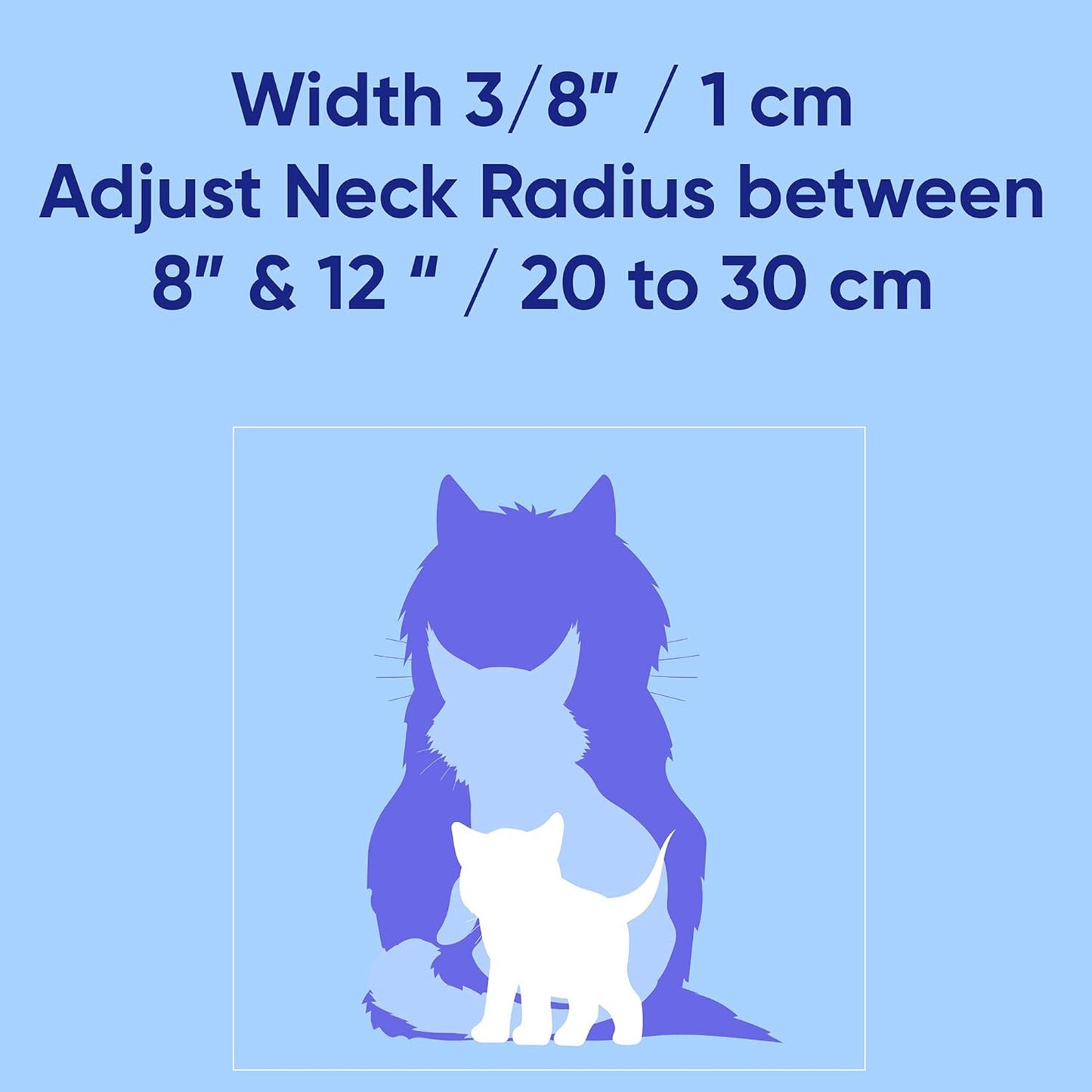 Reflective Teal Cat Collar with Safety Buckle and Detachable Bell for Kittens and Cats