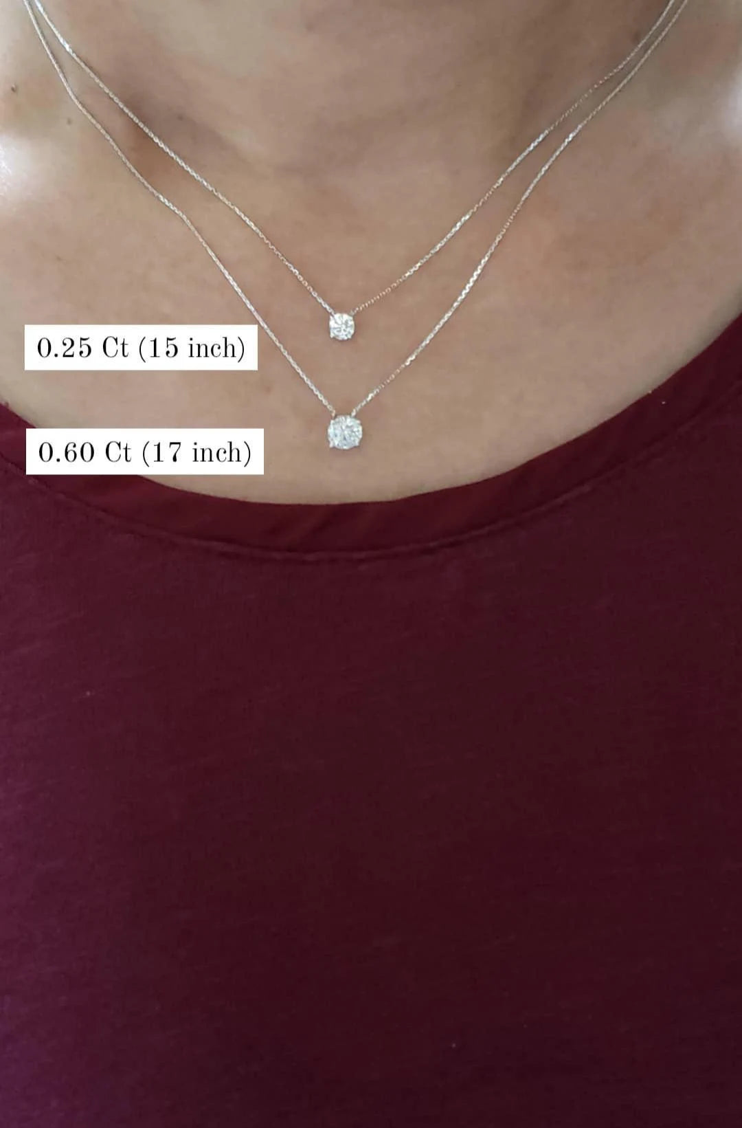 Lab Grown Diamond, 14Kt Gold Necklace, Attached Diamond Necklace, Beautiful White Diamonds, Best Gift