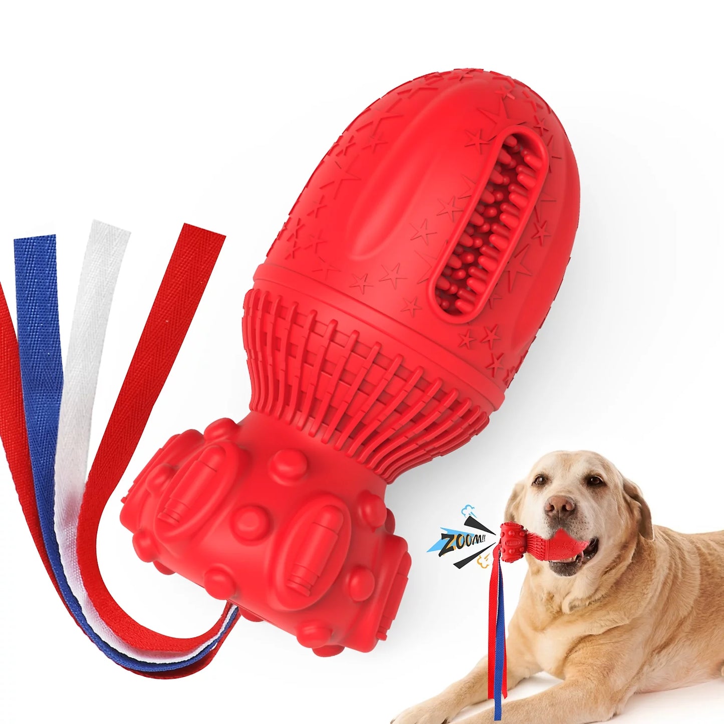 Interactive Squeaky Toy for Large and Medium Dogs - Clearance Item, Assorted Colors Available